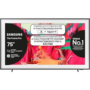 Samsung Smart TV 75'' QE75LS03FWUXZT Neo QLED 4K, NQ4 AI Gen2 Processor, Wireless One Connect, Art Mode, Matte Display, Dolby Atmos, Modern Frame, 2025
