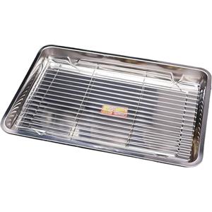 Jeruytgh Tetti Tela Da Forno, Con Multiuso, 27x20cm, 32x22cm, 40x30 Cm, Panetteria Da Cucina In Acciaio Inossidabile, Porta Di Raffreddamento Al Forno, Distribuzione Uniforme Del Calore, Per Cottura, Arrosti