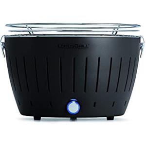 LotusGrill G-AN-34P, Barbecue con batterie e cavo di alimentazione USB, 35 x 23,4 cm, Grigio