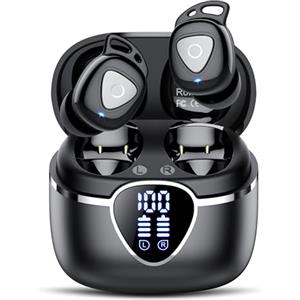 buwy Cuffie Bluetooth, 2025 Auricolari Bluetooth 5.4 In Ear HiFi Stereo, 40 Ore Cuffie Wireless con 4 ENC Cancellazione Rumore Mic, Cuffiette Sport LED Display USB-C, IP7 Impermeabili Cuffie Senza Fili