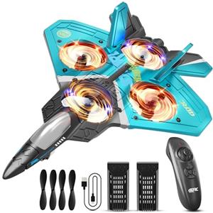 4DRC Aereo radiocomandato con telecomando, 6 canali, 2,4 GHz,Aliante Volante Telecomandato per principianti, aerei RC per adulti e bambini, semplice e pronto per volare