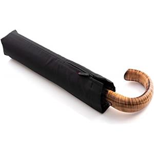 Knirps Ombrello tascabile in Knirps S.570 Grande Automatico Nero - automatico - a prova di tempesta - impugnatura tonda a gancio - nero