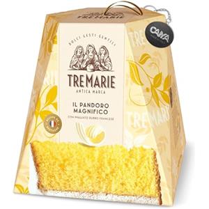 CAIYA Tre Marie Pandoro Magnifico Soffice con Pregiato Burro Francese 1kg (2024) con Portachiavi CAIYA®
