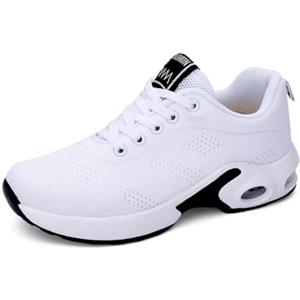 Hitmars Scarpe Running Donna Scarpe da Ginnastica Scarpe da Corsa per Camminare Sneakers Donna Palestra Fitness Cuscino d'Aria 2 Bianco 38