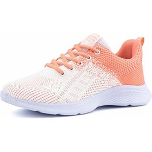 Hitmars Scarpe Running Donna Scarpe da Ginnastica Scarpe da Corsa per Camminare Sneakers Donna Palestra Fitness Cuscino d'Aria 3 Arancia 40