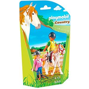 Playmobil 9258 - Insegnante di Equitazione Multicolore, Età 4 , Gioco Interattivo
