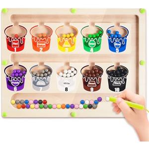 Wootoyz Giochi Bambina 3 4 5 Anni, Labirinto Magnetico Bambini Montessori 3 4 5 Anni Regalo Bambina 3-5 Anni Giochi Bambini 3-5 Anni Giocattoli Bambina 3-5 Anni Giochi Educativi 3-5 Anni