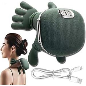 Generic Siaasoo - Massaggiatore cervicale con mani, massaggiatore per spalle, 3 livelli di massaggio, 2 livelli di temperatura, 3D e calore, per collo, schiena