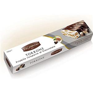 Di Gennaro TORRONE DI GENNARO FRIABILE RICOPERTO AL CIOCCOLATO 150 GR NATALE MANDORLE