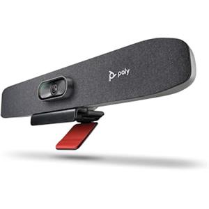 Poly Studio R30, Barra Video USB Plug&Play, Riduzione dei Rumori, Altoparlante Integrato per Suoni e Audio Intensi, Campo Visivo di 120°, Videocamera Intelligente con Risoluzione 4K, Nera
