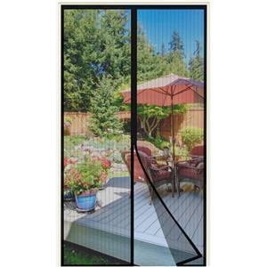 DUNSOO Zanzariera Magnetica porta Finestra 110 x 220 CM, Tenda Zanzariera Porta Ingresso Cortile Rete Fine, Zanzariere Magnetiche Anti Insetti Traspirante Chiusura Automatica, Installazione Facile