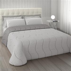 L'ANTICO ARCOLAIO - Piumone Matrimoniale Invernale, Calda Trapunta Double Face (300gr/mq) in Microfibra, Copriletto Caldo, Made in Italy