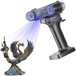 Creality Raptor X - Scanner 3D, scansione wireless, 0,02 mm+0,06 mm/m, 60 FPS, laser a croce a 34 linee, laser parallelo a 7 linee, luce strutturata a infrarossi, 1,020,000/s, WIFI 6 AX6000, durata