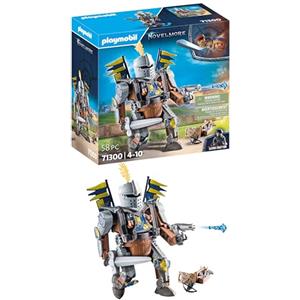 PLAYMOBIL Novelmore 71300 Robot da Combattimento con Cavaliere Gizmo Crafton, Armato di Spada e Cannone, Giocattolo per Bambini dai 4 Anni