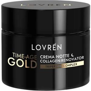 CLINICAL FARMA Lovren Crema Notte Time-Age Gold 30 ml - Trattamento Anti-Età e Antirughe