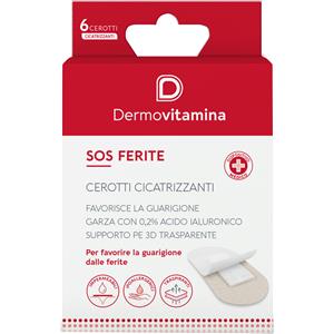 Dermovitamina Cerotti Cicatrizzanti - 6 Pezzi con Acido Ialuronico, Impermeabili e Traspiranti per Guarigione Rapida delle Ferite