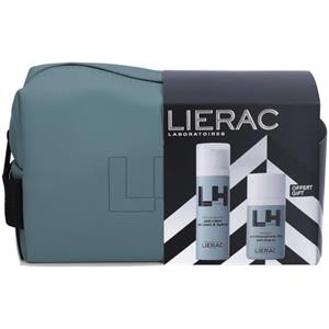 Lierac Set Natale Uomo: Fluido Anti-Età Globale 50ml Deodorante Anti-traspirante 50ml con Trousse Elegante