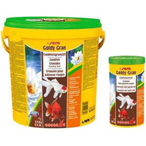 Sera Goldy Gran Nature 250 ml - Mangime granulare per pesci rossi grandi, senza coloranti e conservanti, con farina di insetti