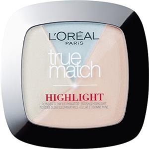 L'Oreal Paris, True Match Powder Glow Illuminator, polvere illuminante per viso, 102D/102W, oro