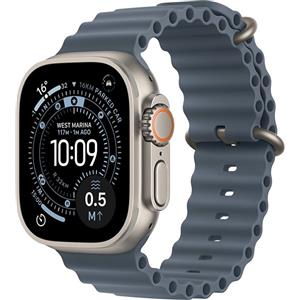 Apple Watch Ultra 3 - Smartwatch 49mm in Titanio Naturale con Ocean Band Blu Ancorato