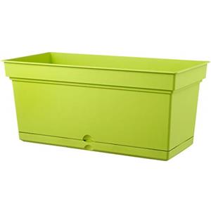 Teraplast Aqua Dimensioni 78,5cm x 38,5cm x 34cm - Fioriera Da Esterno In Plastica Opaca, Colore Cedro, 100% Riciclabile Con Riserva D'Acqua. Vaso Rettangolare Da Esterno.