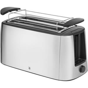 WMF Tostapane Bueno Pro a fessura lunga con attacco a rullo, 4 fette, toast XXL, funzione croccante, 6 livelli di doratura, 1550 W, tostapane in acciaio inossidabile opaco