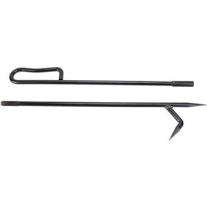 Pilipane Attizzatoio per fuoco resistente, robusto attizzatoio per camino in acciaio, attrezzo per attizzatoio per campeggio, uso esterno, accessorio per camino in metallo resistente