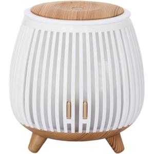 VRTYVEYBB Umidificatore con diffusore di oli essenziali e luce LED d'atmosfera, funzionamento silenzioso sotto i 35 dB con spegnimento automatico per l'uso in camere da letto, uffici e auto (bianco)