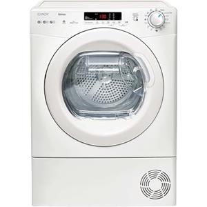 Candy Smart CR EH8N1DE-S Asciugatrice a Pompa di Calore, 8 kg, Carica Frontale, Connettività NFC, Woolmark Certification, 85 x 59.6 x 60.7 (A x L x P cm), Bianco- Classe E