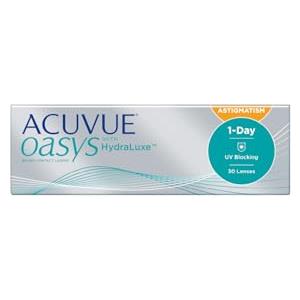 ACUVUE OASYS 1-Day per astigmatismo; Lenti a contatto giornaliere; visione chiara e stabile per tutto il giorno,comfort elevato;+1.75 diottrie; Cilindro -0.75 ; Asse 90 ; BC 8.5; DIA 14.30; 30 lenti