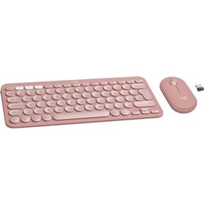 Logitech Pebble 2 Combo - Layout Internazionale QWERTY, Rosa