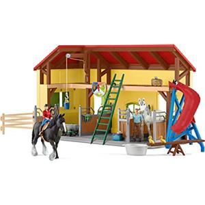 Schleich Stalla per Cavalli 42485 - Dimensioni 10.5 x 49 x 34.5 cm - Collezione Farm World