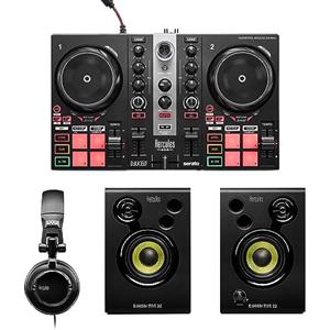 Hercules DJLearning Kit MK2 - Set DJ Completo All-in-One: Console DJControl Inpulse 200 MK2, Casse Monitor DJMonitor 32 e Cuffie DJ HDP DJ45 - Software Serato DJ Lite e DJUCED Inclusi