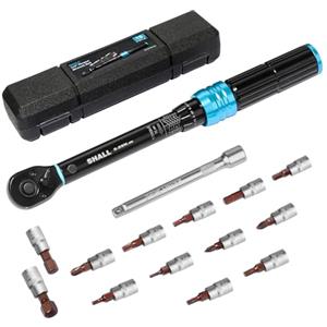 Shall-Set di chiavi dinamometriche da 1/4 (5-25 Nm), a doppia direzione, regolabile, 72 denti, per la manutenzione di bici e moto, con asta di estensione e scatola di immagazzinaggio