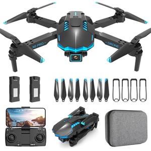 HURSVIE Drone con Telecamera 1080P Pieghevole Drone RC Quadcopter Telecomandati Droni per Principianti e Bambini/Adulti, Giocattoli Regalo per Ragazzo e Uomo