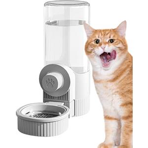 Generic Distributore automatico di cibo e acqua per animali domestici, dispenser automatico per cibo secco, grande capacità, rimovibile per gatti, cani, animali domestici