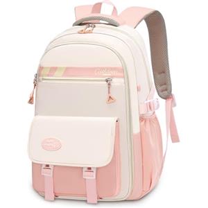 FRONET Zaino Scuola Media Ragazza Superiore Ragazzo, Zaini la Scuola Elementare 7 8 9-18 Anni Bimbo Bambina Bambino Borse Casual 15.7'' PC Portatili, Zainetti per Bambini Ragazze Grande School Bags