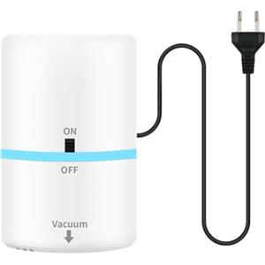 LOVPIS Portátil - Pompa elettrica per sacchetti sottovuoto, pompa ad aria elettrica per sacchetti a compressione sottovuoto, 35 W, 220 V, pompa a vuoto con 4,2 kPa ultra aspirazione per sacchetti sottovuoto