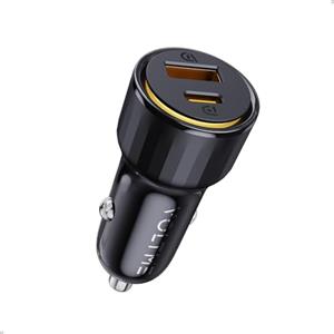 VOLTME USB C Accendisigari 48W 2 in 1 Nero, Caricabatterie Auto Accendisigari Auto 48W, Caricatore Rapido USB C PD/QC 3.0 Presa Accendisigari Compatibile con telefono, tablet, Pixel, Samsung S22/S23