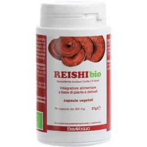 Erbavoglio Reishi Bio - Integratore Alimentare 90 Capsule da 27g con Azione Antiossidante e Supporto Immunitario