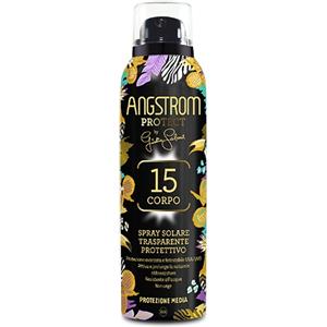 Angstrom Spray Solare Trasparente SPF 15 - 150ml, Resistente all'Acqua, Facile Applicazione, Edizione Limitata