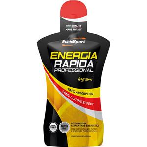 EthicSport Energia Rapida Professional - Integratore Energetico Agrumi 50 ml con Glucidi Sequenziali, Caffeina e Potassio