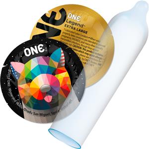 ONE® Legend XL - Preservativi Extra Large Svasati, Vegani e Non OGM, 12 Pezzi