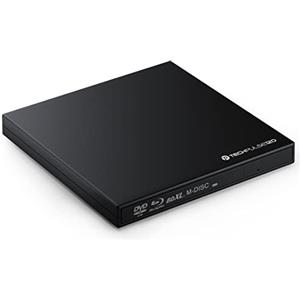 techPulse120 USB 3.0 & Type C 3D Scrittore Lettore BDXL M-Disc Blu-Ray BD Combo Rom Masterizzatore Esterno Unità Blueray DVD CD Adattatore Burner CD/DVD, DVD-R CD-RW Masterizzare SuperDrive A