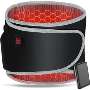 Arlierss Grafene Termoforo Elettrico con Batteria da 5000mAh, Termoforo Lombare con 3 Livelli di Temperatura, Cuscino Termico Elettrico con Spegnimento Automatico per Schiena, Pancia