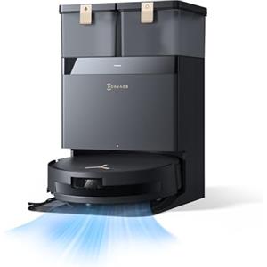 ECOVACS DEEBOT T50 MAX PRO Omni Gen2 Robot aspirapolvere con funzione di pulizia, 18.500Pa, ZeroTangle 2.0, pulizia profonda per tappeti, spazzola laterale estraibile e modulo di pulizia