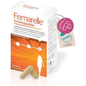 Femarelle Unstoppable - 56 capsule - Supporto dopo la menopausa con DT56a, Vitamina B2, Vitamina D3, Biotina e Calcio