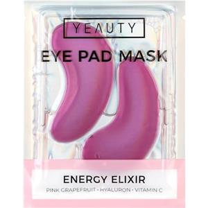 YEAUTY ENERGY ELIXIR EYE PAD MASK, i cuscinetti per gli occhi super morbidi con il lussuoso siero anti-invecchiamento di vitamina C, acido ialuronico e pompelmo rosa, riducono le occhiaie e leviga la