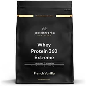 PRTVX The Protein Works - Proteine Whey 360 Extreme in Polvere - Vaniglia Morbida - Frullato Ad Alto Contenuto Proteico - Con Glutammina, Vitamine e Minerali - 600g