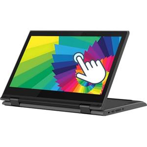 Lenovo Chromebook 300e 2 en 1 con tácti Ordenador portátil, 11,6 Pulgadas, Teclado japonés, Chrome OS (reacondicionado) (Pollici, 11.6, Nero, Intel Celeron N4020, 128, GB, Chrome OS, GB, 4)